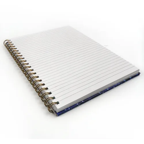 Тетрадь А4 120 листов твердый переплет на гребне линия