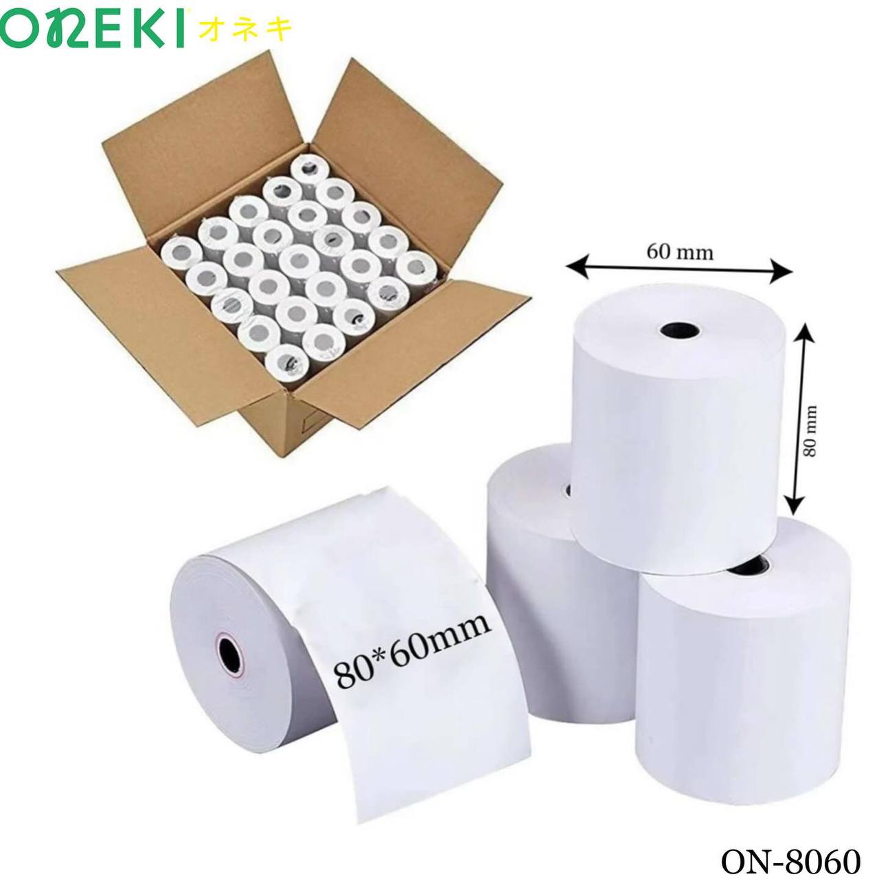 Кассовая лента 80*60*12 (44м) ON-8060 (5 шт/уп)