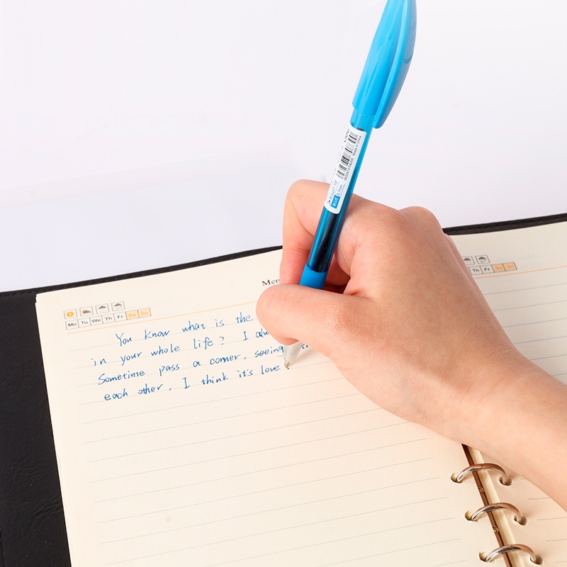 Ручка шариковая DELI Q130BL BALL POINT PEN 0,7 мм, синяя грип