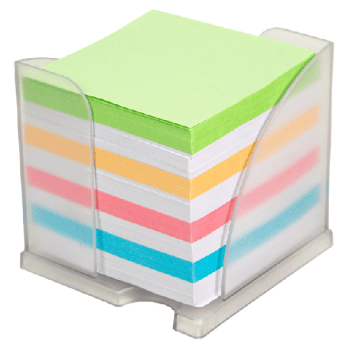 БОКС ДЛЯ БУМАГИ "DEVENTE " 9*9*9 ПРОЗРАЧНЫЙ