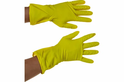 Перчатки резиновые рабочие S