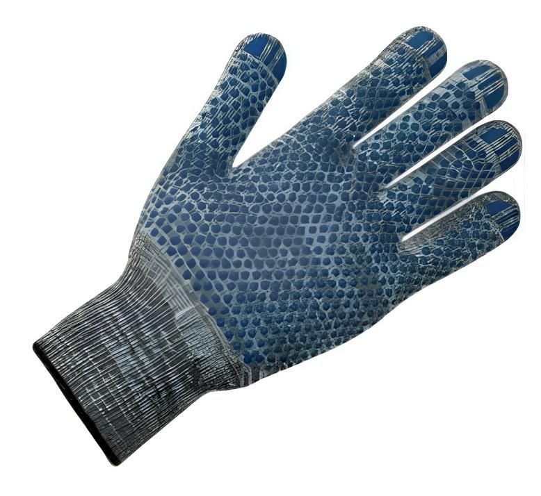 Перчатки рабочие Х/Б серые комбинированные плотные