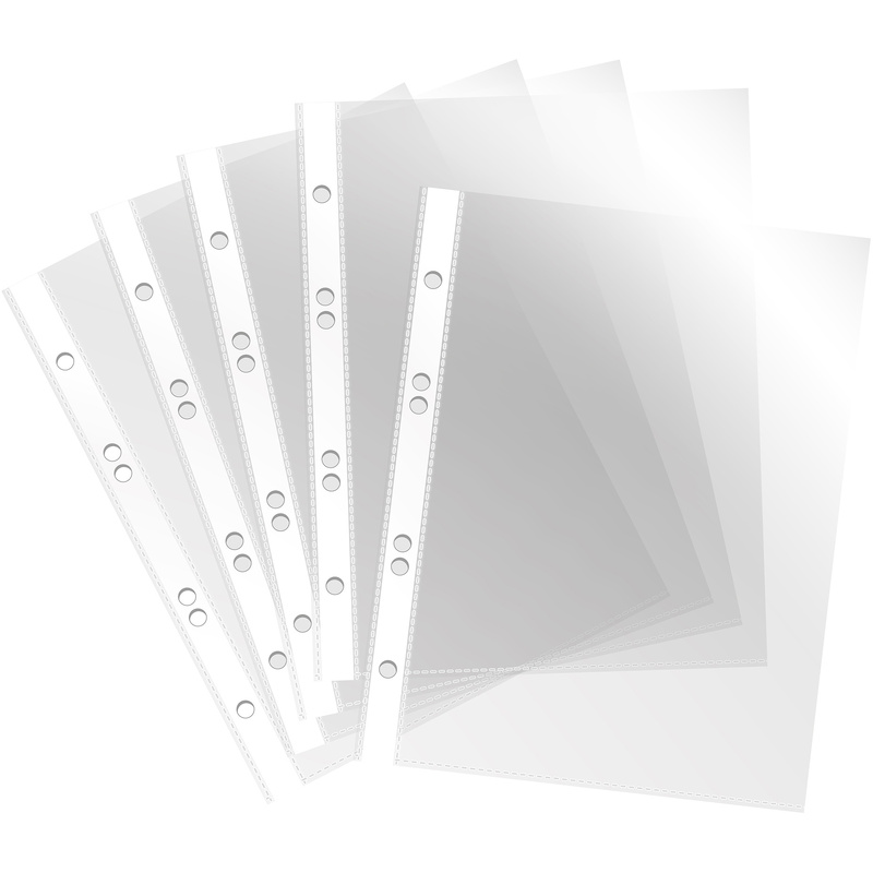 Файл с перфорацией А5 Бюрократ Премиум,30 мкм (100шт/упак) 028-817130