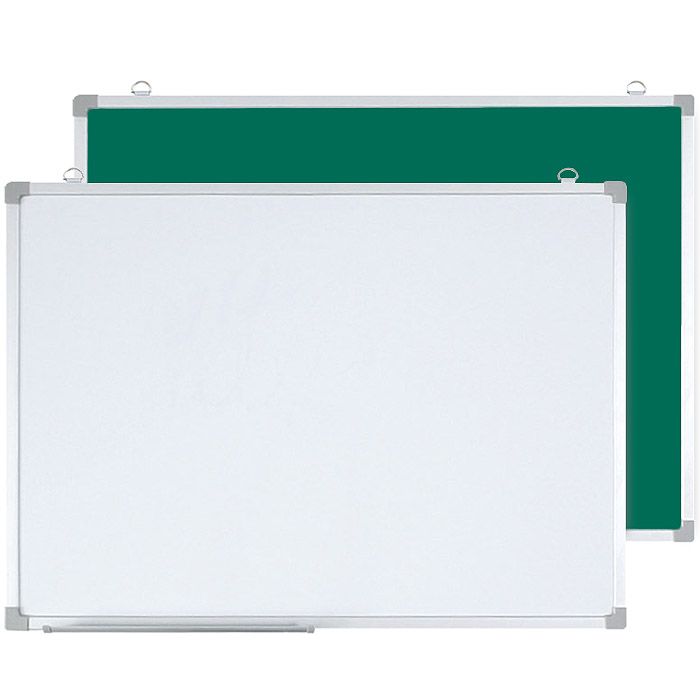 Доска двухсторонняя для мела и маркера, 90*120 см