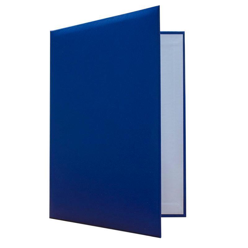 Папка А4 НА ПОДПИСЬ бумвинил синяя