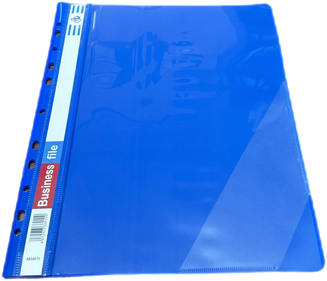 Скоросшиватель пластиковый  А4 пластик. плотный синий BUSINESS FILE XB320-11