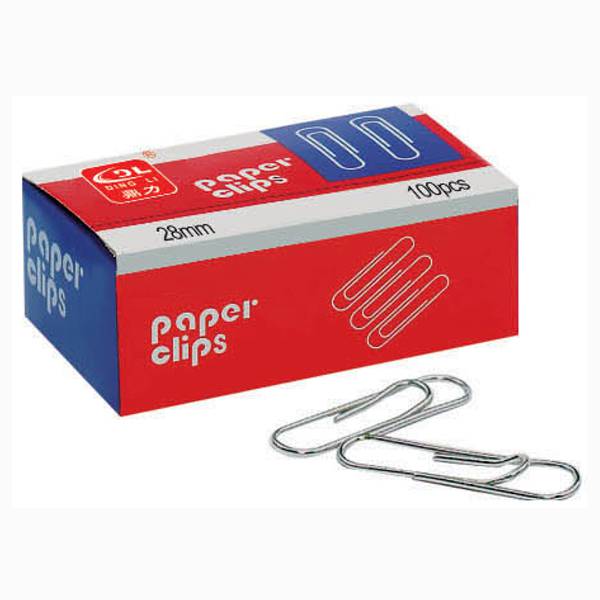 Скрепки канцеляские 28мм OFFICE (100шт в упак)