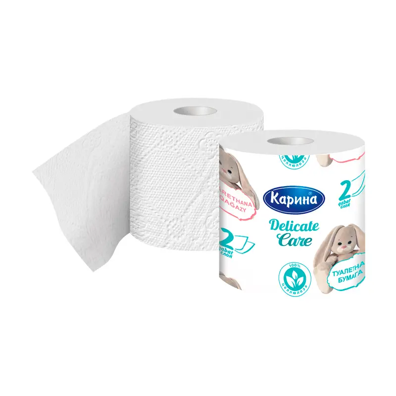 Бумага туалетная Карина 2 слойная