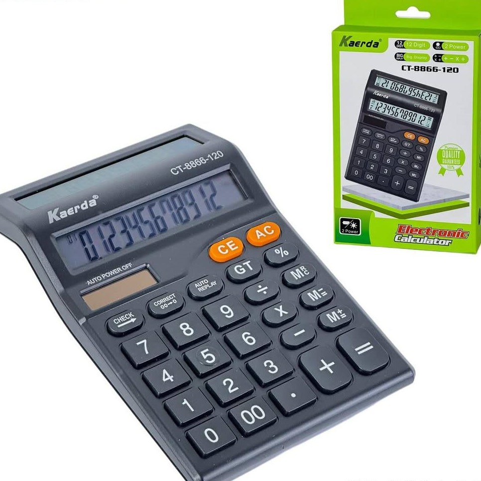 Калькулятор 12 разрядный двухсторонний KEARDA 8866-120