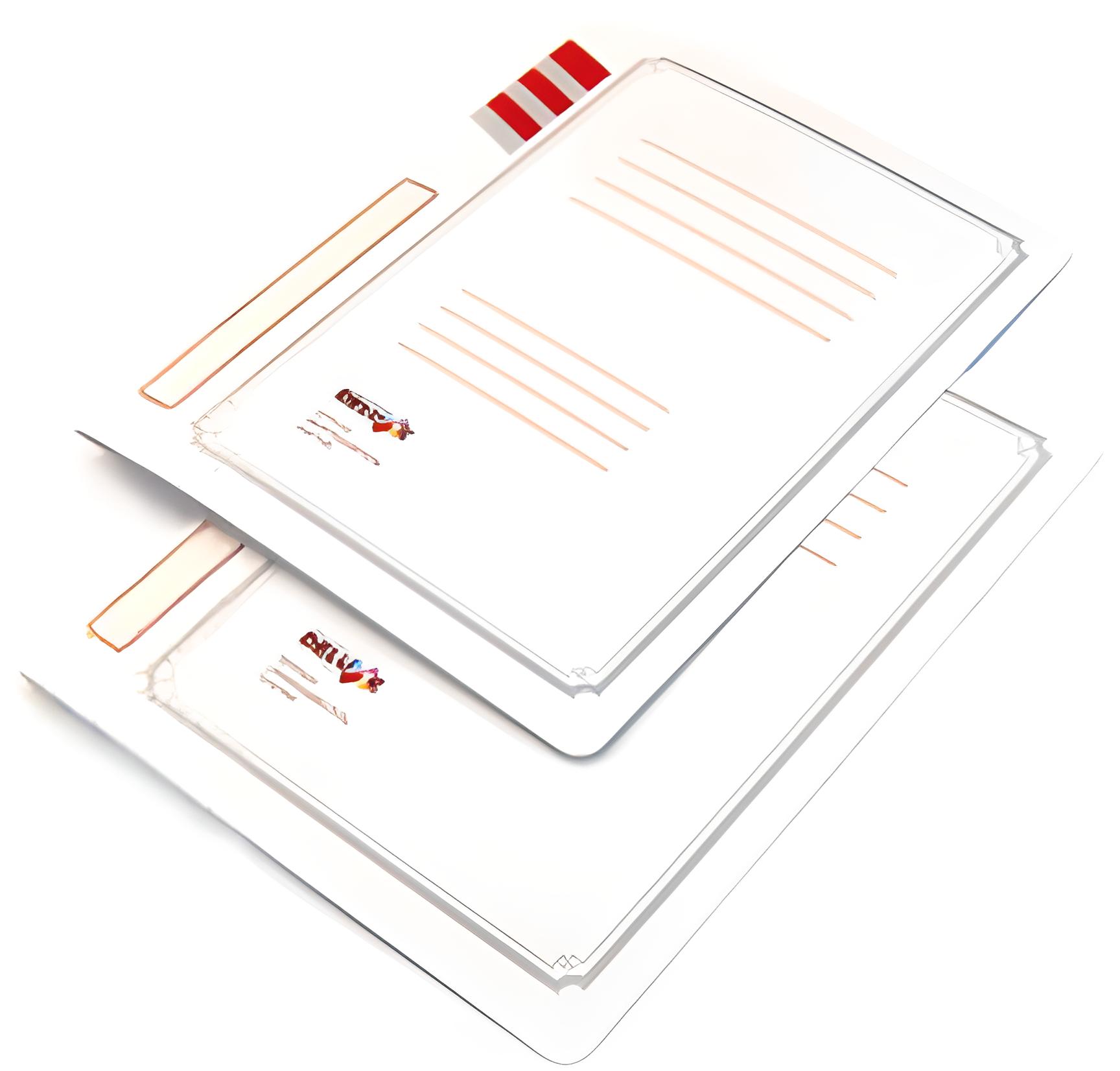 Скоросшиватель дело 300 гр мелованный DELUX