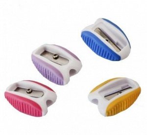 Точилка DOMS пластм. одно отверстие цветной корпус