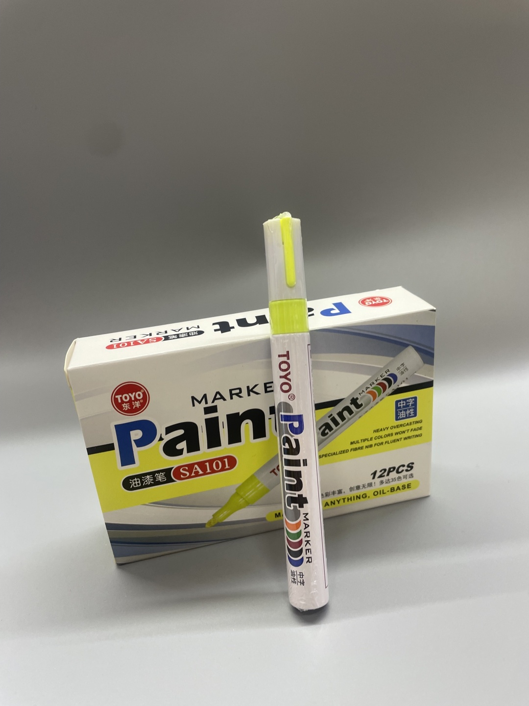 Маркер по металлу ЖЕЛТЫЙ PAINT MARKER "TOYO"