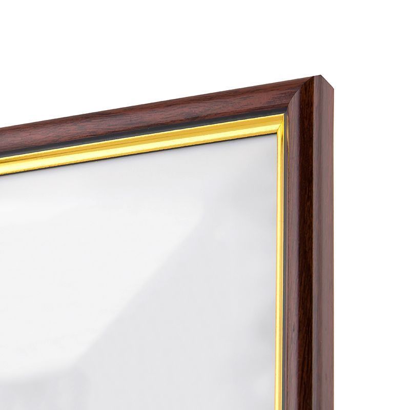 Фоторамка А4 коричневая с золотом