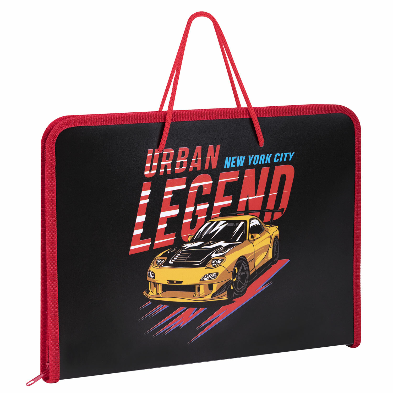 Папка А4 для труда на молнии с ручками