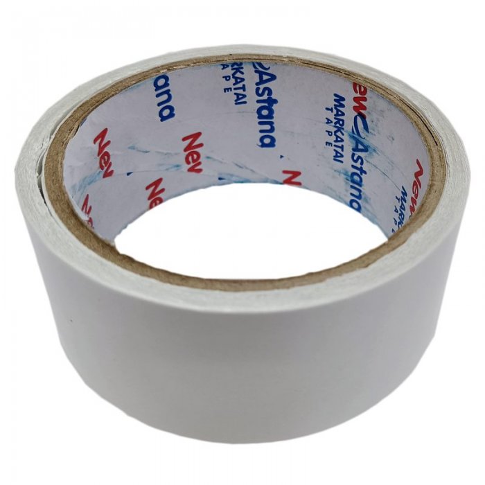 Скотч канцелярский двухсторонний 40мм*0,5 см( намотка) белый