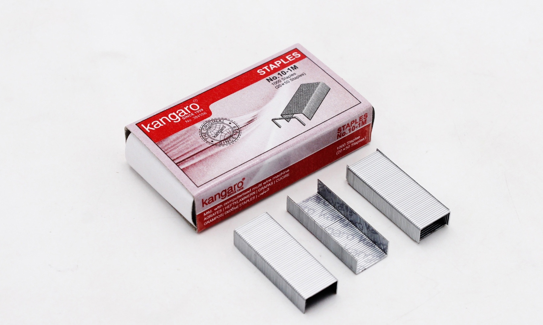 Скобы для степлера Kangaro №10 оцинкованные, 1000шт(ориг.)