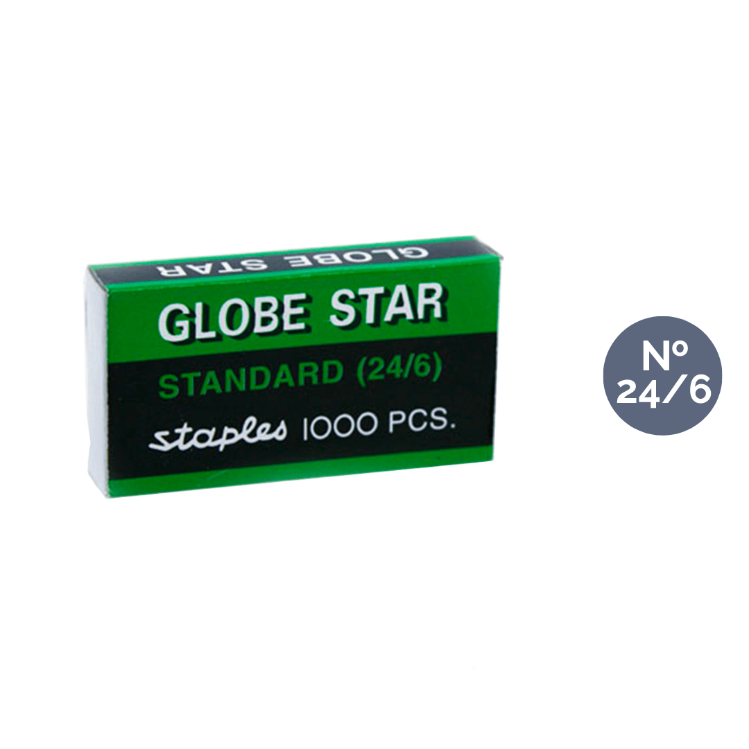 Скобы для степлера 24/6, GLOBE STAR, GL-505 (20 шт/уп)