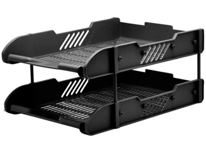 Лоток для бумаг горизонтальный, 2 секции, ONEKI