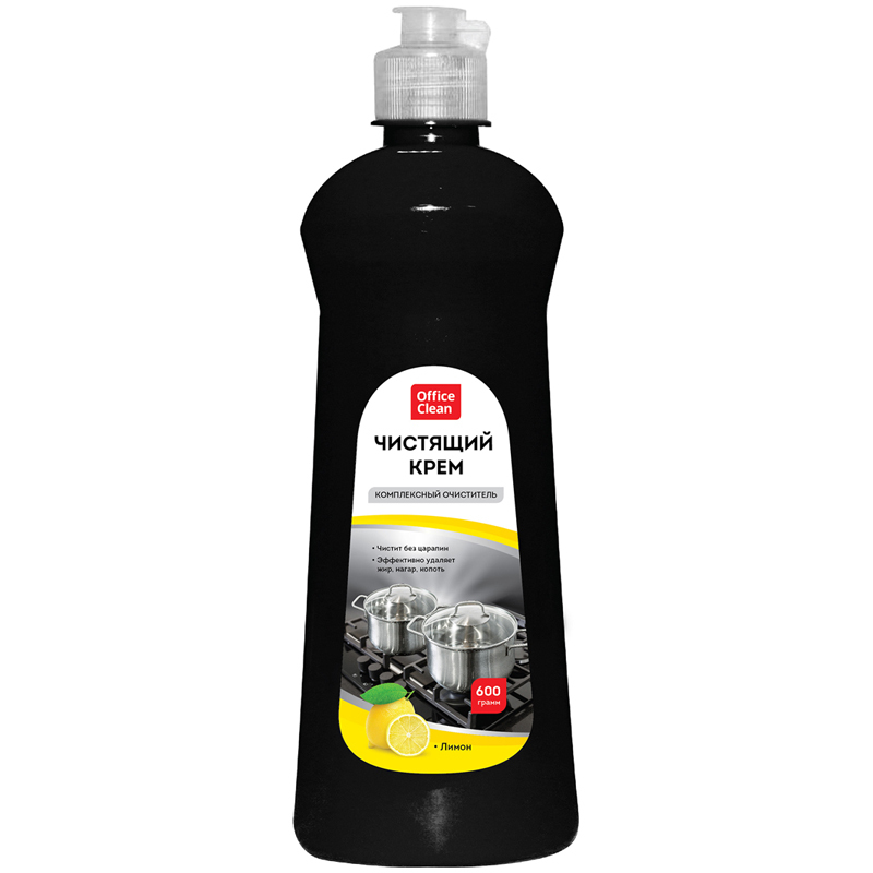 Средство чистящее OfficeClean Professional "Active lemon", крем, 600мл
