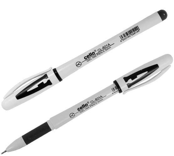 Ручка гелевая 0.5мм, cello BASIC LINER, черный