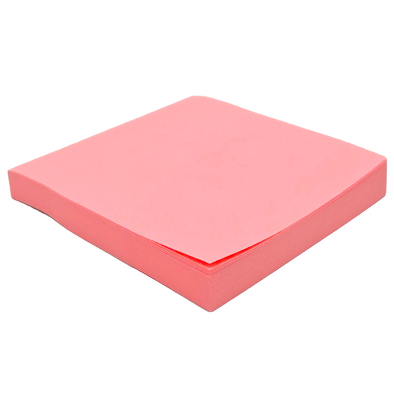 Стикер самоклеящийся 100 лист KUVERT Stiky 76*76мм, неон-розовый, 100 листов