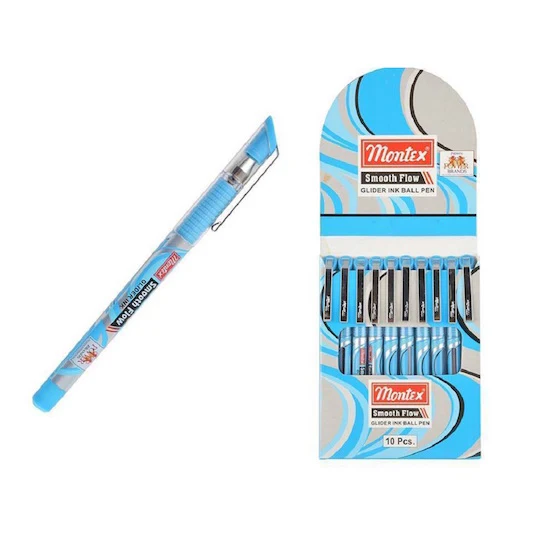 Ручка шариковая синий 0.7мм, Montex Smooth Flow