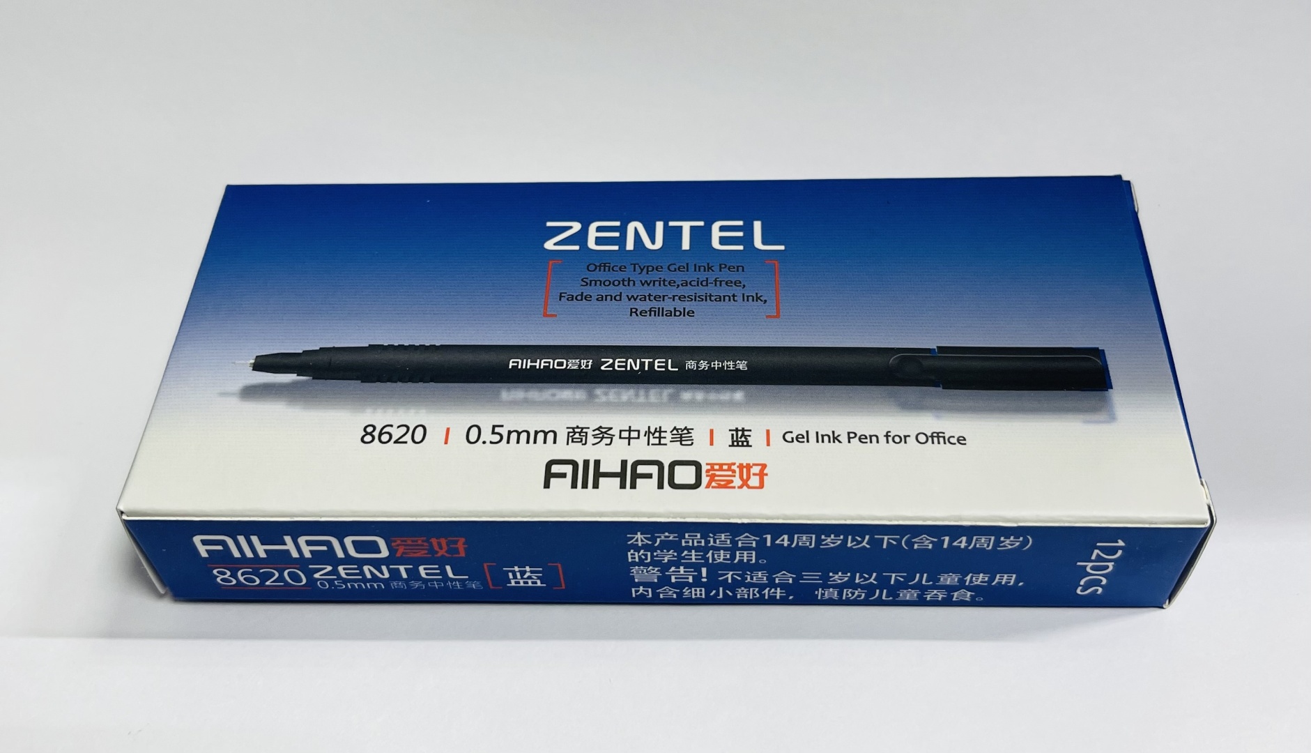 Ручка капилярная AIHAO ZENTEL черный.корпус 0,5 мм  арт.8618 Черный стержень 8620